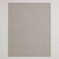 Flatweave Rug in stone grey: a large flat-woven cotton rug with a fine horizontal rib