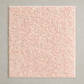 Shaggy Mat in pink and cream: a deep uncut cotton loop pile in mingled tones